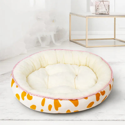 Dog Bed in Dots Design for Comfortable Rest-Lumapick