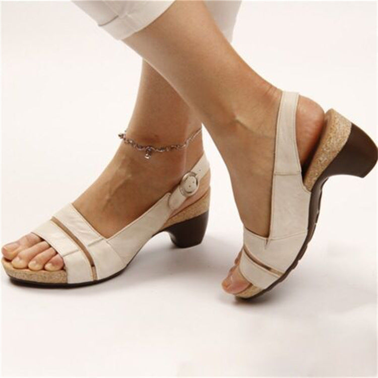 Casual Wedge Sandals with Double Straps