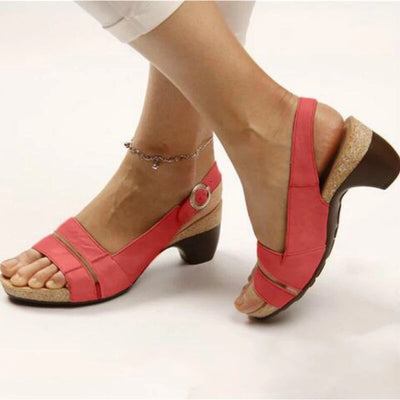 Casual Wedge Sandals with Double Straps