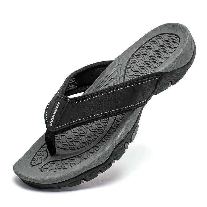 Men’s Arch Support Athletic Flip Flops – Comfortable Sports Sandals for Walking & Everyday Wear