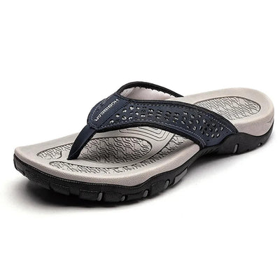 Men’s Arch Support Athletic Flip Flops – Comfortable Sports Sandals for Walking & Everyday Wear