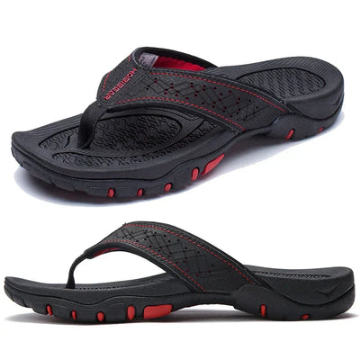 Men’s Arch Support Athletic Flip Flops – Comfortable Sports Sandals for Walking & Everyday Wear
