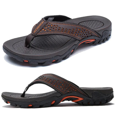 Men’s Arch Support Athletic Flip Flops – Comfortable Sports Sandals for Walking & Everyday Wear