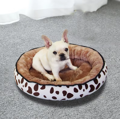 Dog Bed in Dots Design for Comfortable Rest-Lumapick