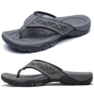 Men’s Arch Support Athletic Flip Flops – Comfortable Sports Sandals for Walking & Everyday Wear