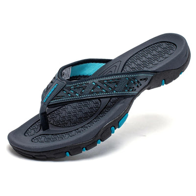 Men’s Arch Support Athletic Flip Flops – Comfortable Sports Sandals for Walking & Everyday Wear