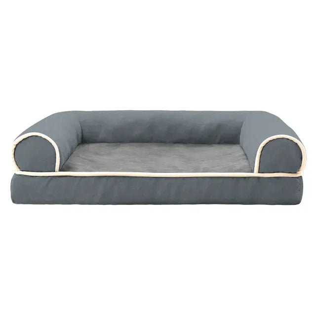 Comfy and Calming Dog Sofa Bolster Bed with Removable Washable Cover-Lumapick