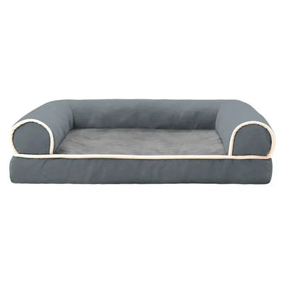 Comfy and Calming Dog Sofa Bolster Bed with Removable Washable Cover-Lumapick