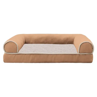 Comfy and Calming Dog Sofa Bolster Bed with Removable Washable Cover-Lumapick