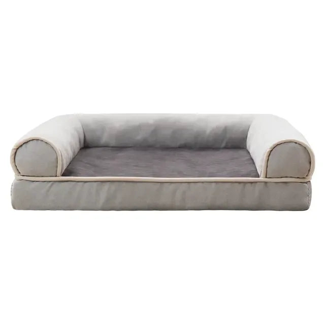 Comfy and Calming Dog Sofa Bolster Bed with Removable Washable Cover-Lumapick