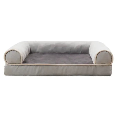 Comfy and Calming Dog Sofa Bolster Bed with Removable Washable Cover-Lumapick