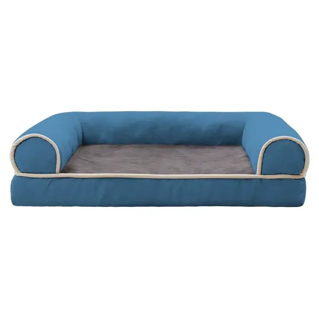 Comfy and Calming Dog Sofa Bolster Bed with Removable Washable Cover-Lumapick