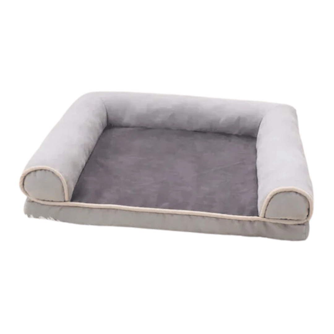 Comfy and Calming Dog Sofa Bolster Bed with Removable Washable Cover-Lumapick