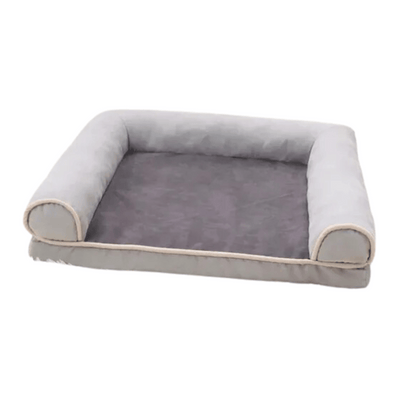 Comfy and Calming Dog Sofa Bolster Bed with Removable Washable Cover-Lumapick