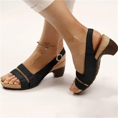 Casual Wedge Sandals with Double Straps
