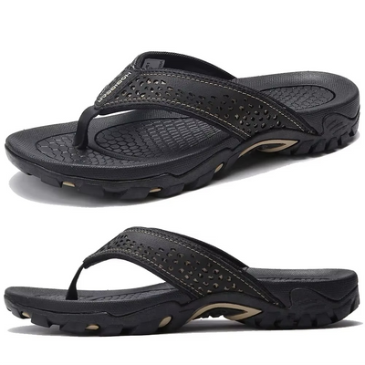 Men’s Arch Support Athletic Flip Flops – Comfortable Sports Sandals for Walking & Everyday Wear