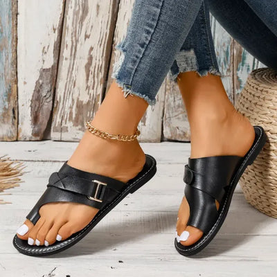 Orthopedic Leather Sandals for Women – Comfortable Bunion Relief-Lumapick
