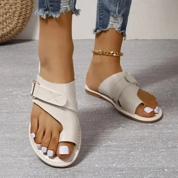 Orthopedic Leather Sandals for Women – Comfortable Bunion Relief-Lumapick