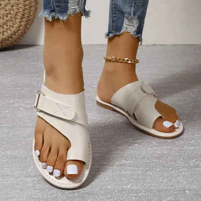 Orthopedic Leather Sandals for Women – Comfortable Bunion Relief-Lumapick